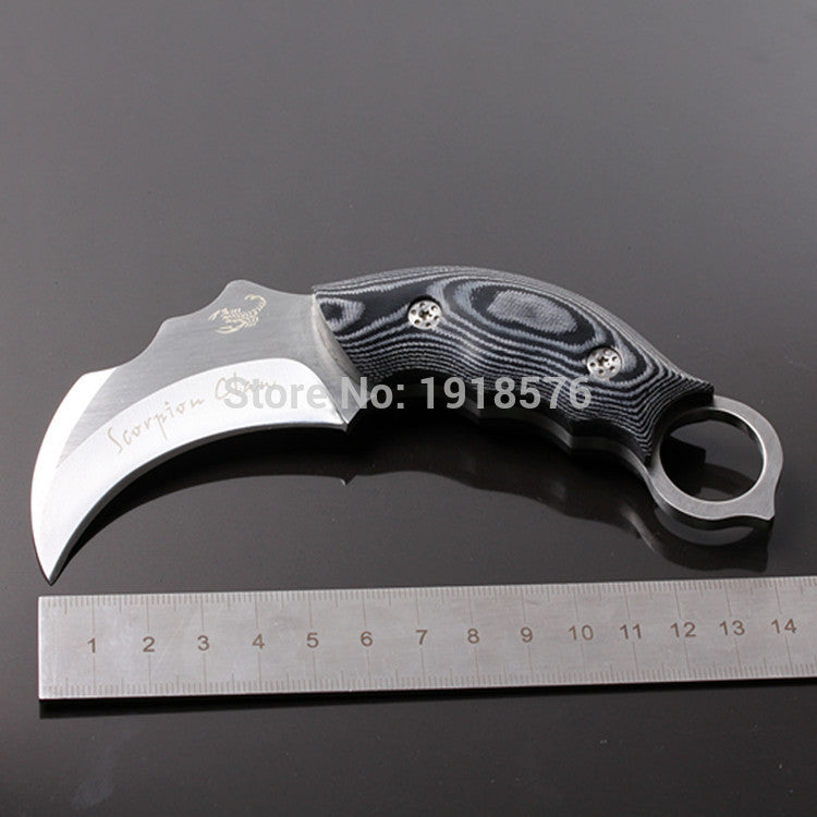 DOXA Brand New CLaw Blade Karambit Stainless Steel AUS-8A 59HRC Scorpion Claw Hawk