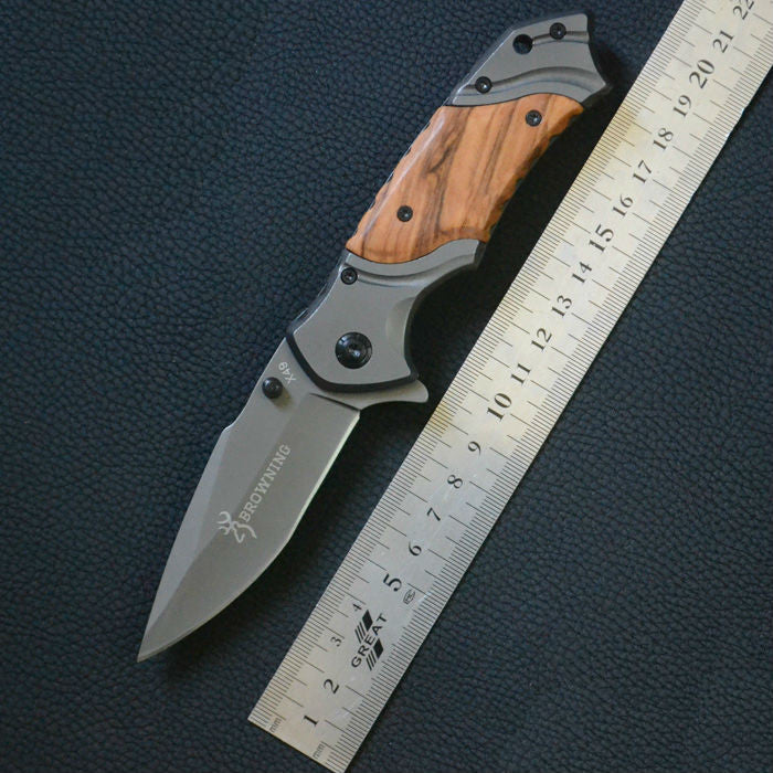 NEW Browning Folding Knife 440C Titanium Coating Blade