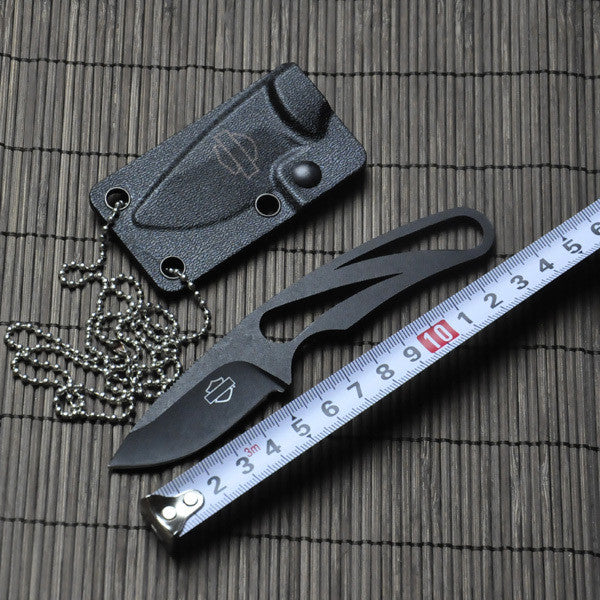 hunting knife 5Cr15 56HRC titanium + ABS case