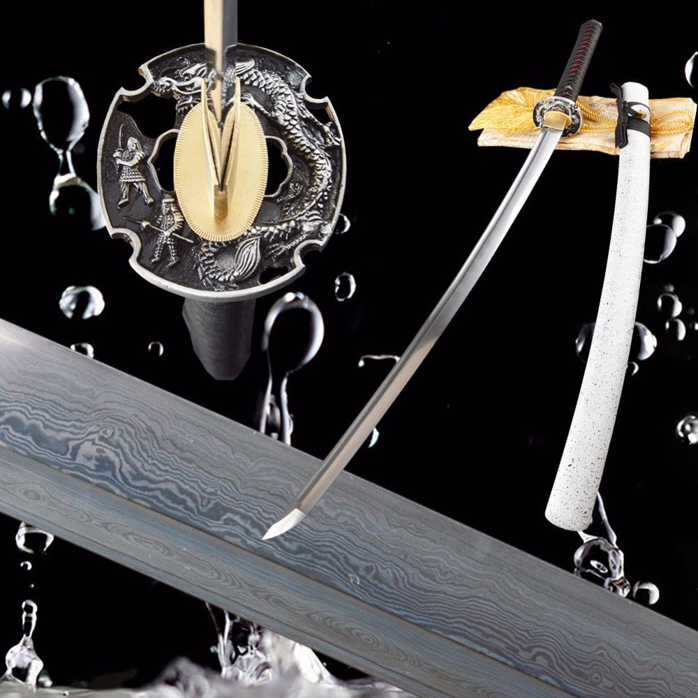 Special Real Japanese Samurai Katana Damascus Sword