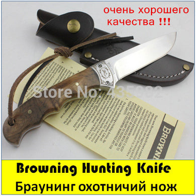 OEM Browning Shadow Wood Fixed Hunting Knife