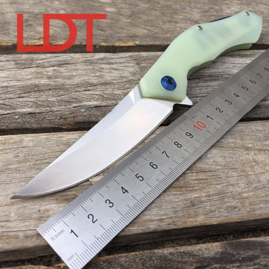 LDT Bear Blue Moon Folding Blade Knife