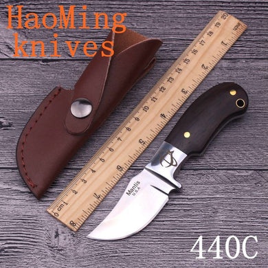 Mini hunting knife 440C blade Rosewood