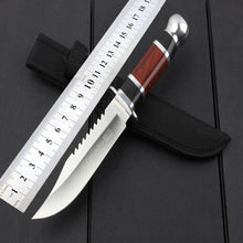 Camouflage camping survival knife