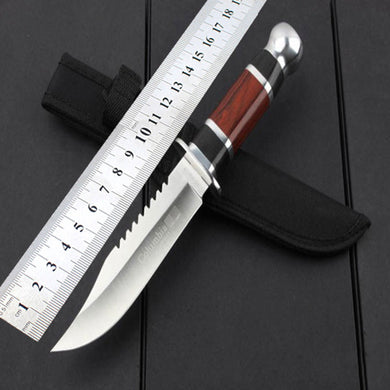 Camouflage camping survival knife