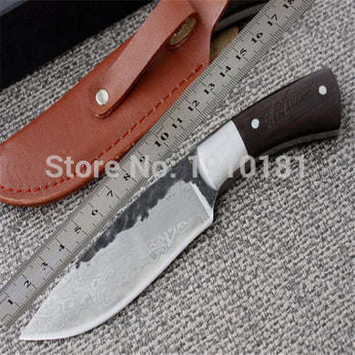 Straight Handmade forged Damascus Steel
