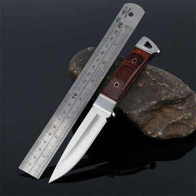 Steel Fixed Blade Knife Hunting Survival