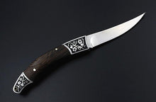 High-carbon steel Hand made Folding Pocket Hunting Knife 21cm