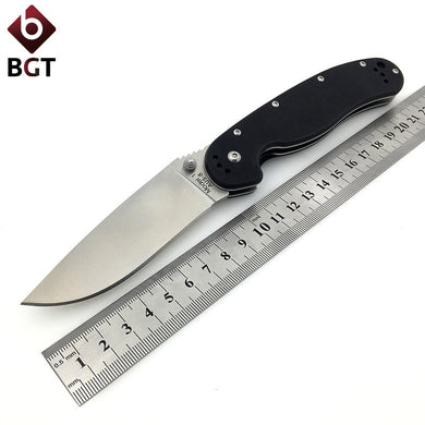 BGT Camping Folding Rat Knife AUS-8 Blade