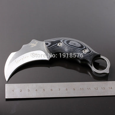 DOXA Brand New CLaw Blade Karambit Stainless Steel AUS-8A 59HRC Scorpion Claw Hawk