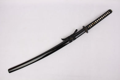 Samurai Sword Sharpened Weapon Black Sheath
