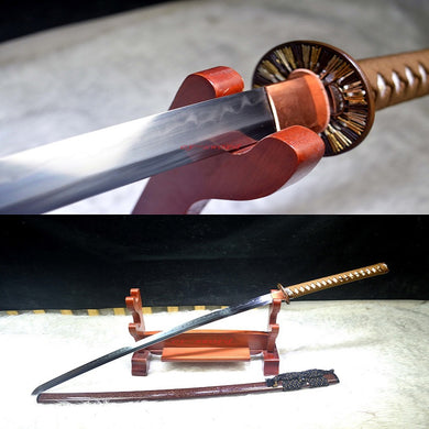 Japanese Samurai High Quality Brass Tsuba Katana Real Yokote Sword