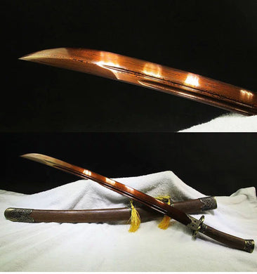 37' ROSEWOOD DAMASCUS FOLDED STEEL BLADE