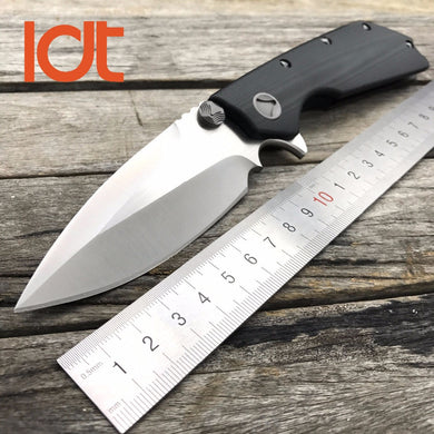 LDT DOC Folding Knife 9Cr18Mov Blade G10 Handle