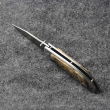 7Cr17 Blade Ebony Handle Camping Knife