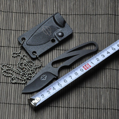 hunting knife 5Cr15 56HRC titanium + ABS case